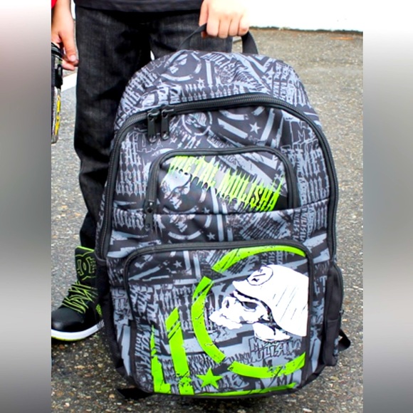 Metal Mulisha Other - KILLER METAL MULISHA BACKPACK IN GREAT CONDITION BLACK & NEON GREEN VERY SHARP!